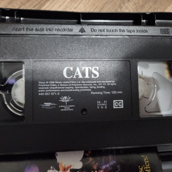 Cats the Musical VHS* 1998* Complete With Insert - Picture 5 of 7